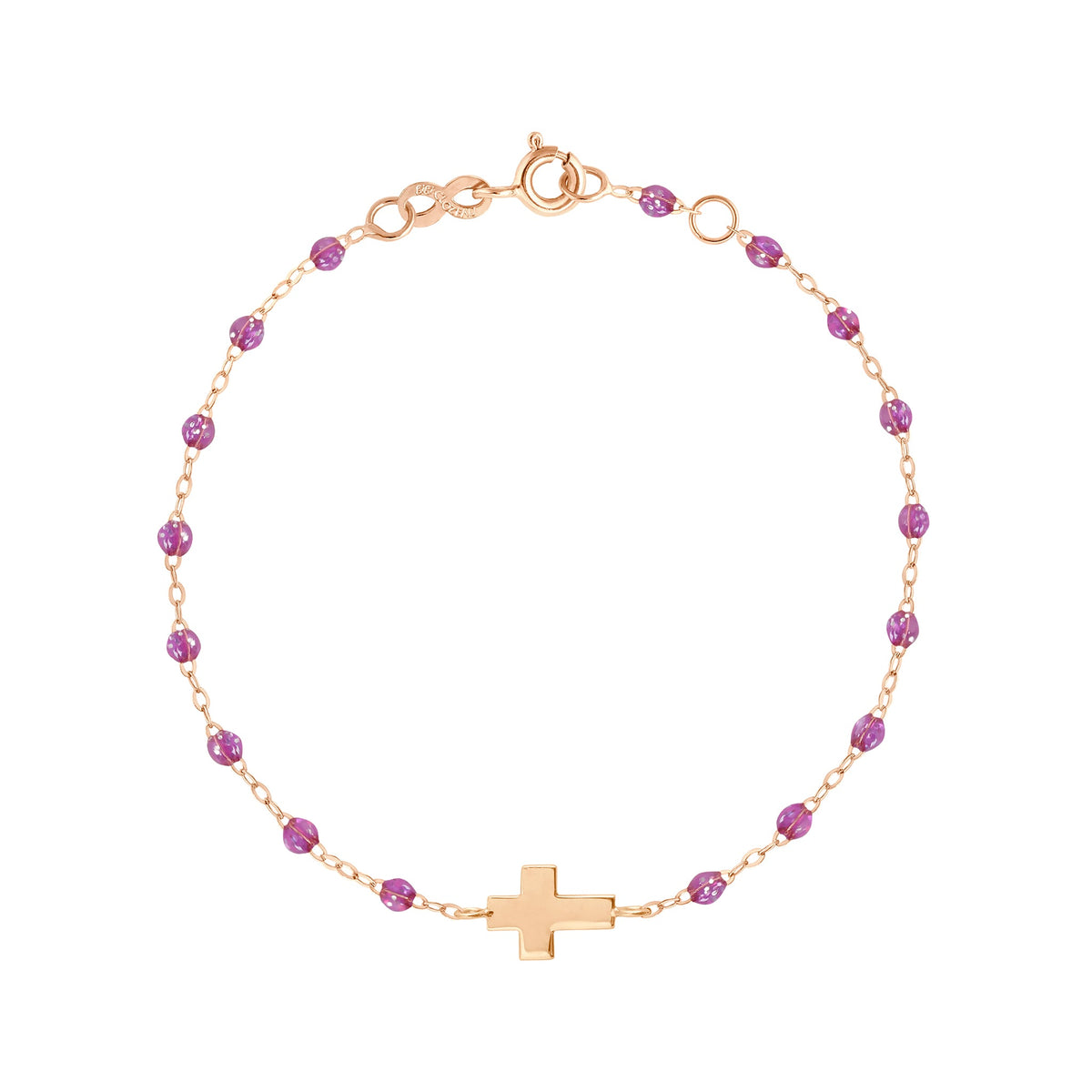 Deuxieme Classe GIGI/ジジ 18K CROSS CHARM Cross Charm Classic Gigi Galaxy Bracelet, Rose Gold, 17 cm – Gigi