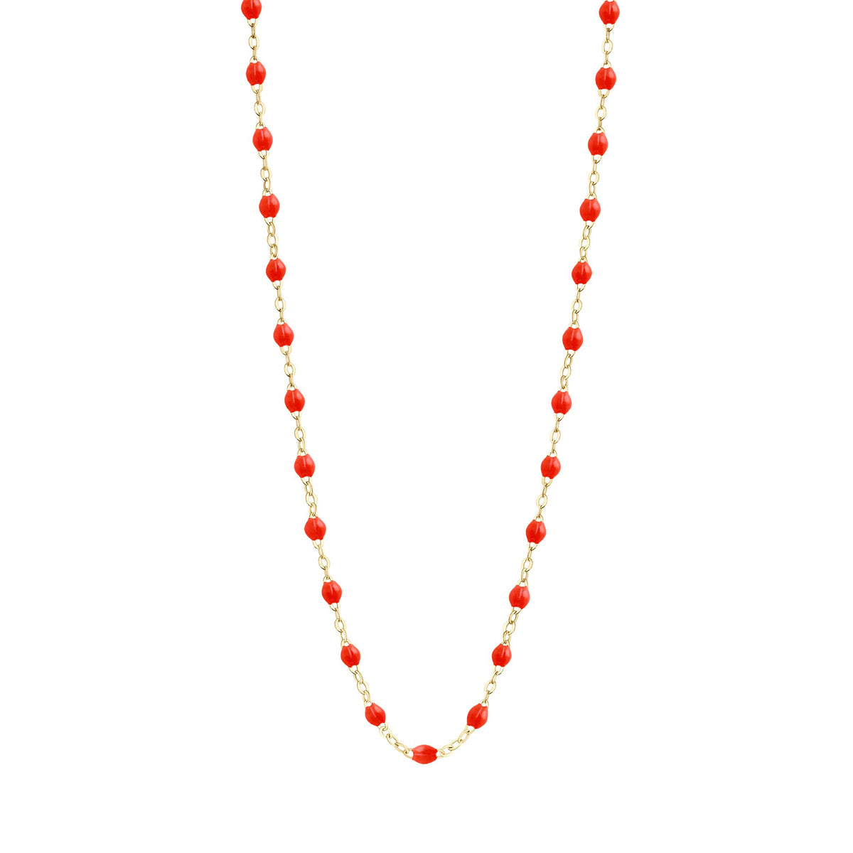 Classic Gigi Coral necklace, Yellow Gold, 50 cm – Gigi Clozeau