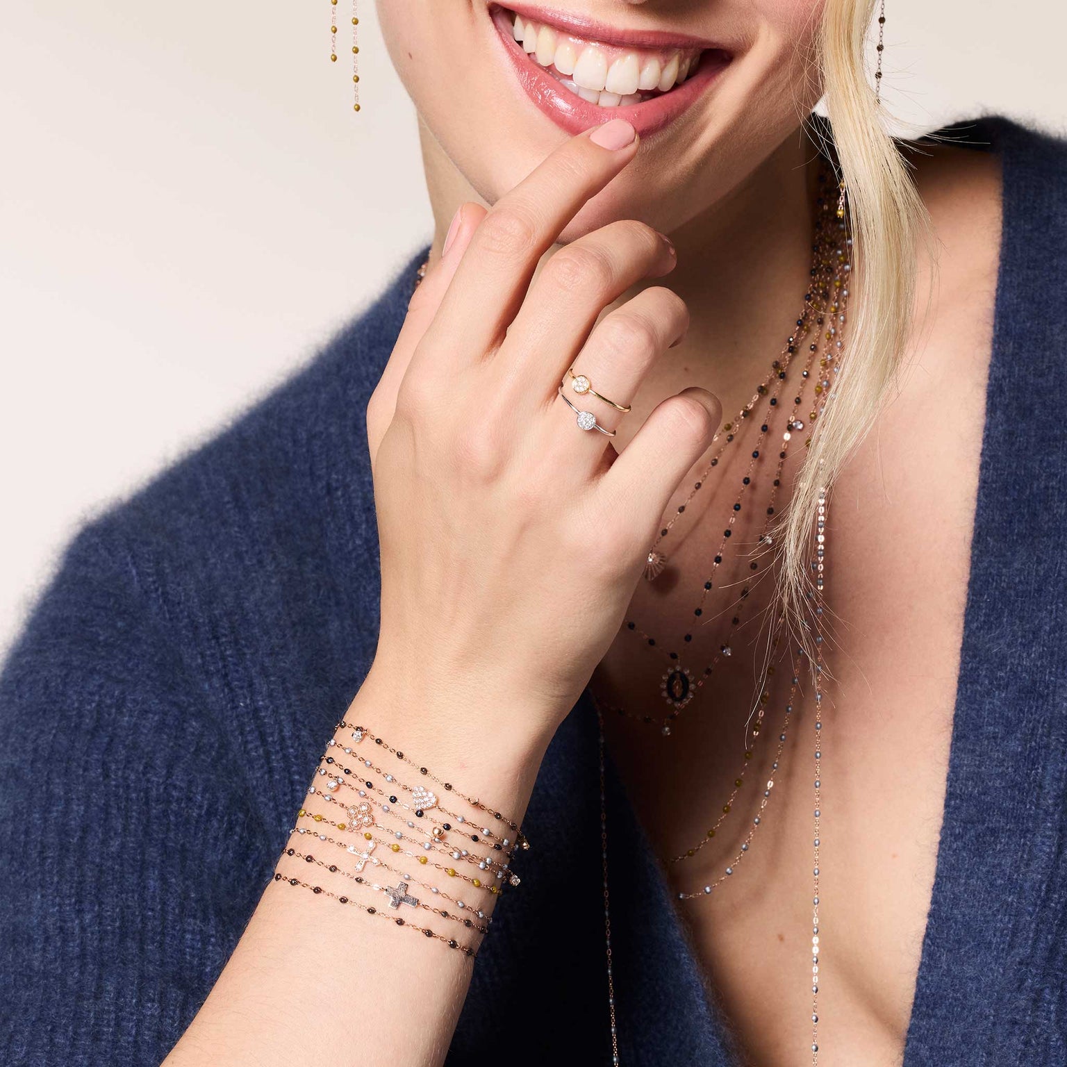 Gigi Clozeau - Puce Diamond Ring, White Gold, Size 50