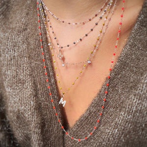 Gigi Clozeau - Classic Gigi Coral sautoir, Rose Gold, 60 cm