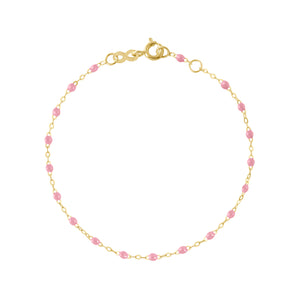 Gigi Clozeau - Baby Classic Gigi Fuchsia bracelet, Yellow Gold, 13 cm