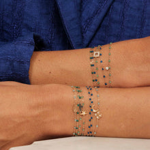 Gigi Clozeau - Bracelet menthe Etoile diamant, or jaune, 17 cm