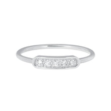 Gigi Clozeau - Bague Ama, 5 diamants, or blanc, T 54