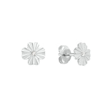 Gigi Clozeau - Boucles d'oreilles Trèfle Lumière, diamants, or blanc