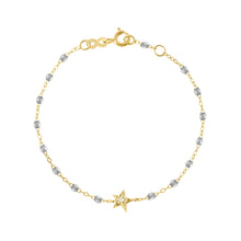Gigi Clozeau - Bracelet argent Etoile, Diamant, or jaune, 17 cm