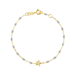 Gigi Clozeau - Bracelet argent Etoile, Diamant, or jaune, 17 cm