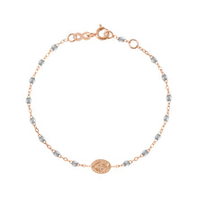 Gigi Clozeau - Bracelet argent Madone or rose, 17 cm 