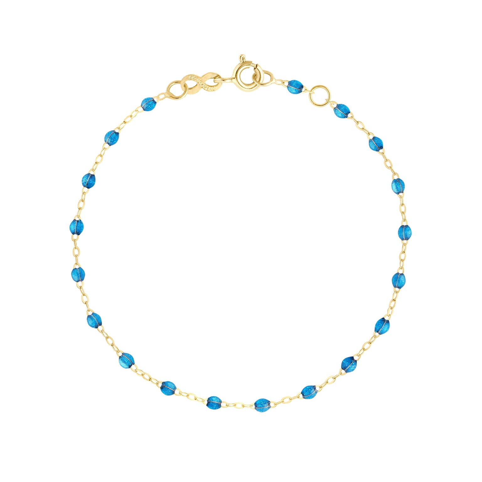 Gigi Clozeau - Bracelet azur Classique Gigi, or jaune, 24 cm