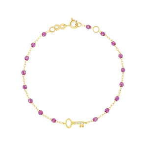 Gigi Clozeau - Bracelet galaxy Clé, Diamants, or jaune, 17 cm