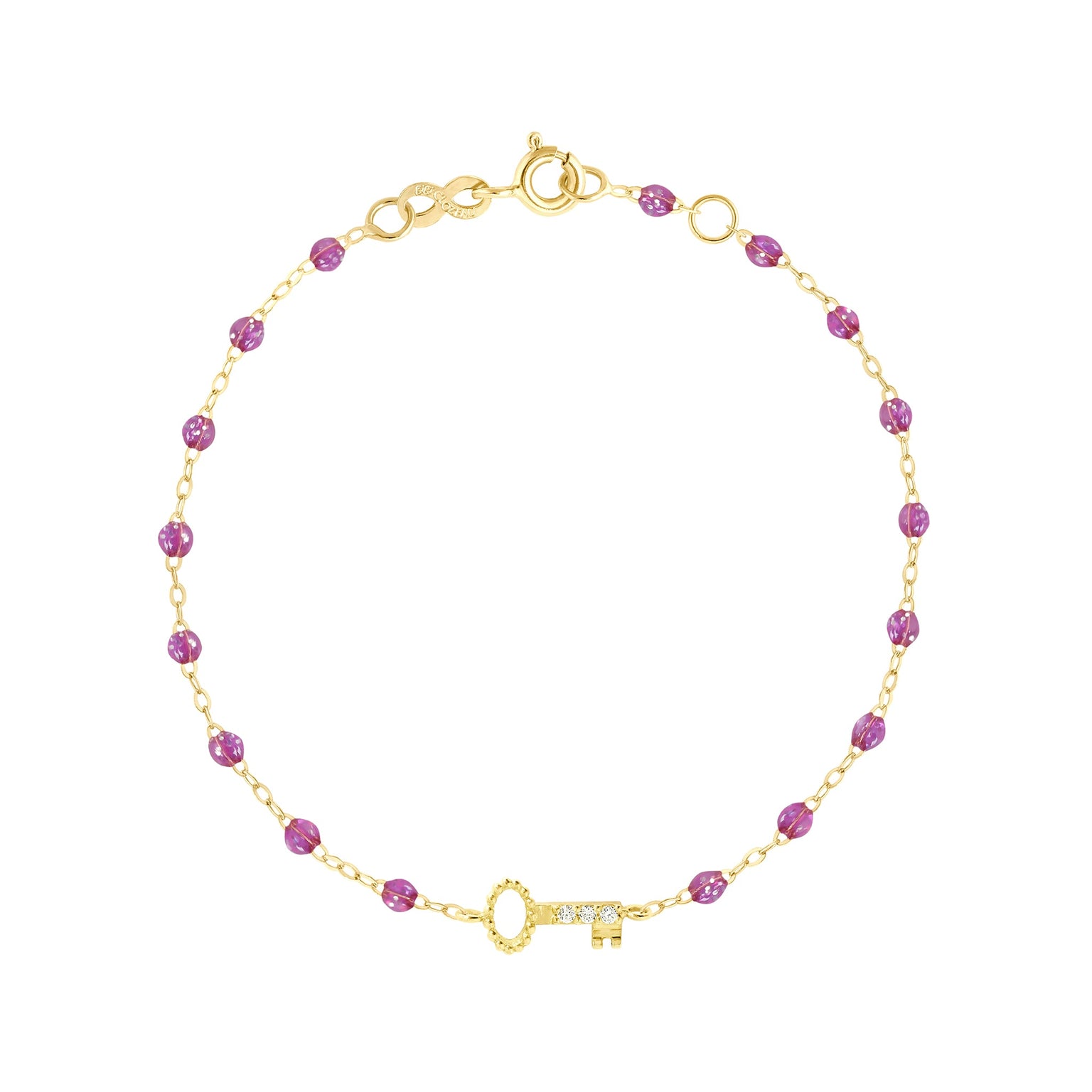 Gigi Clozeau - Bracelet galaxy Clé, Diamants, or jaune, 17 cm