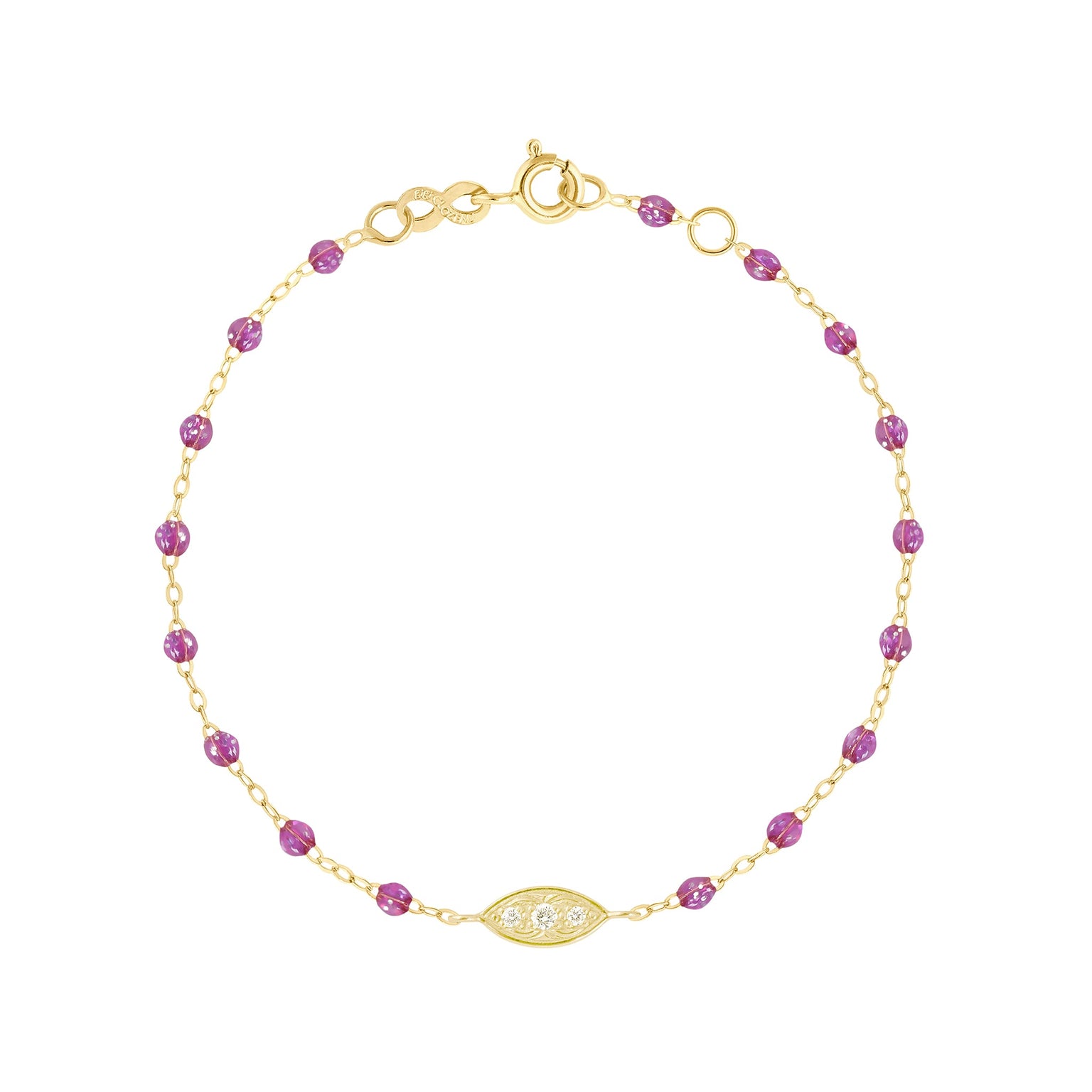 Gigi Clozeau - Bracelet galaxy Clin d’œil diamants, or jaune, 17 cm
