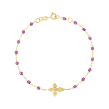 Gigi Clozeau - Bracelet galaxy Croix Lumière, diamant, or jaune, 17 cm