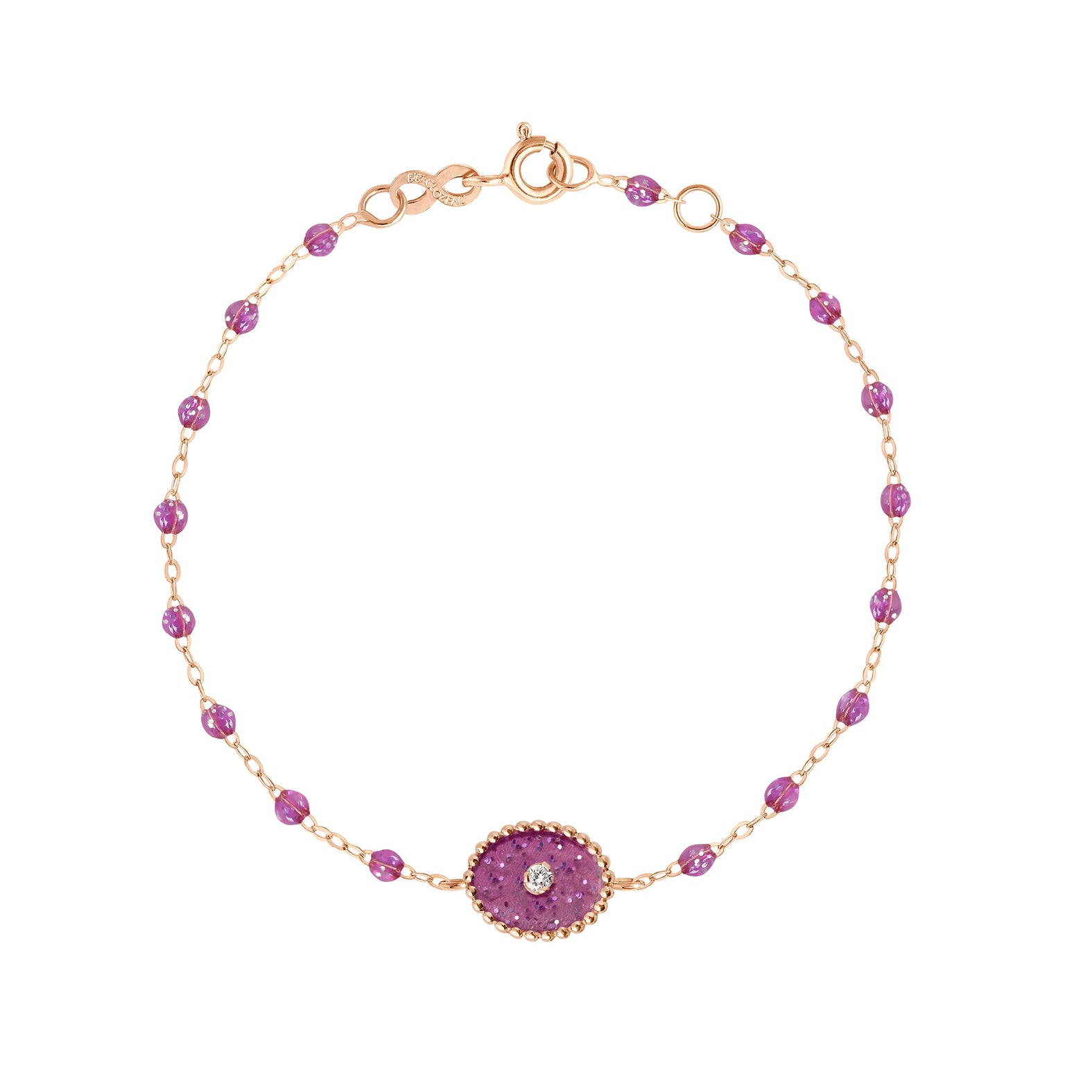 Gigi Clozeau - Bracelet galaxy Etoile du Nord, diamant, or rose, 17 cm