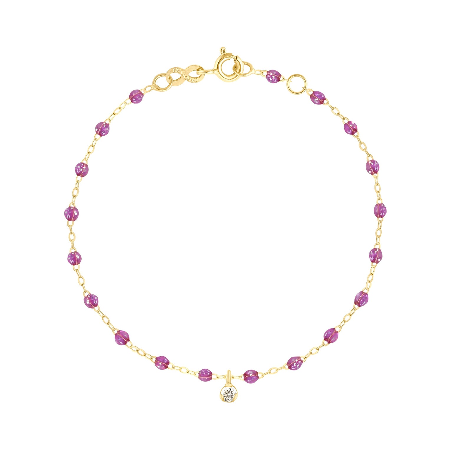 Gigi Clozeau - Bracelet galaxy Gigi Suprême, or jaune, 1 diamant, 17 cm