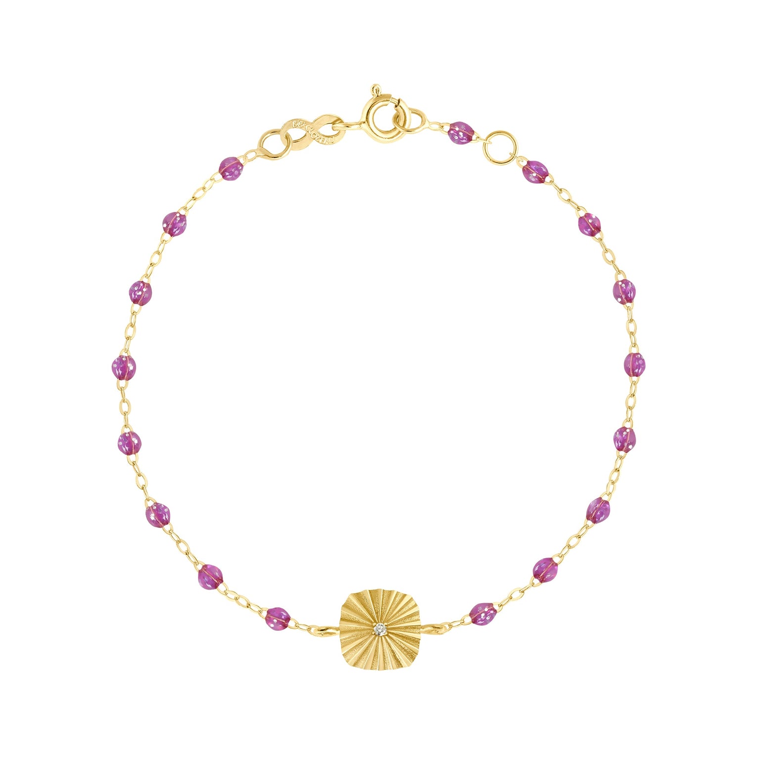 Gigi Clozeau - Bracelet galaxy Miss Lumière diamant, or jaune, 17 cm