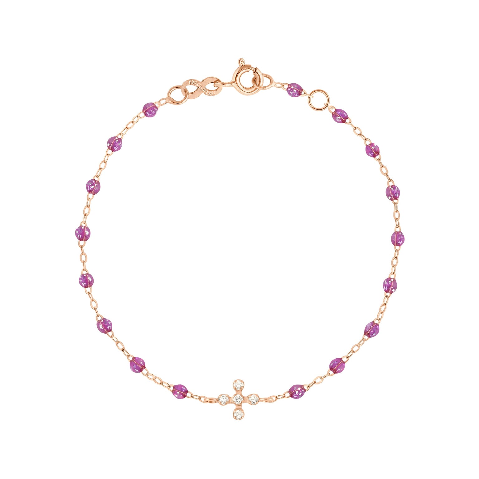 Gigi Clozeau - Bracelet galaxy Spark diamants, or rose, 17 cm