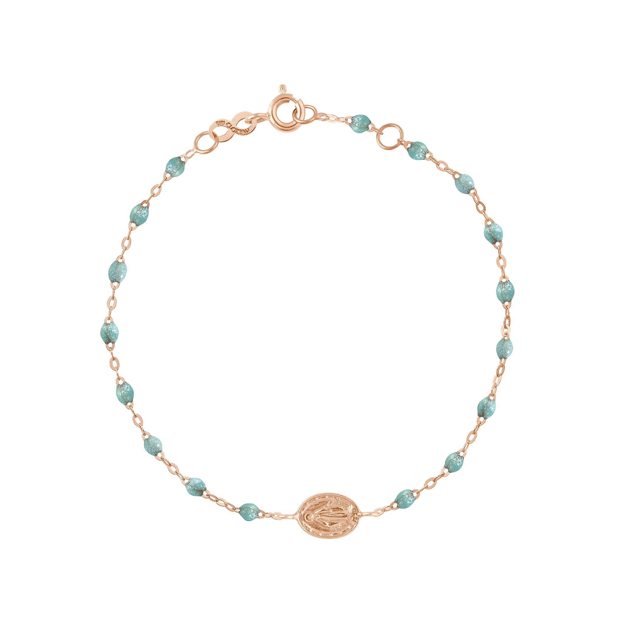 Gigi Clozeau - Bracelet glacier Madone or rose, 17 cm 