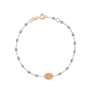 Gigi Clozeau - Bracelet glacier Madone or rose, 17 cm 