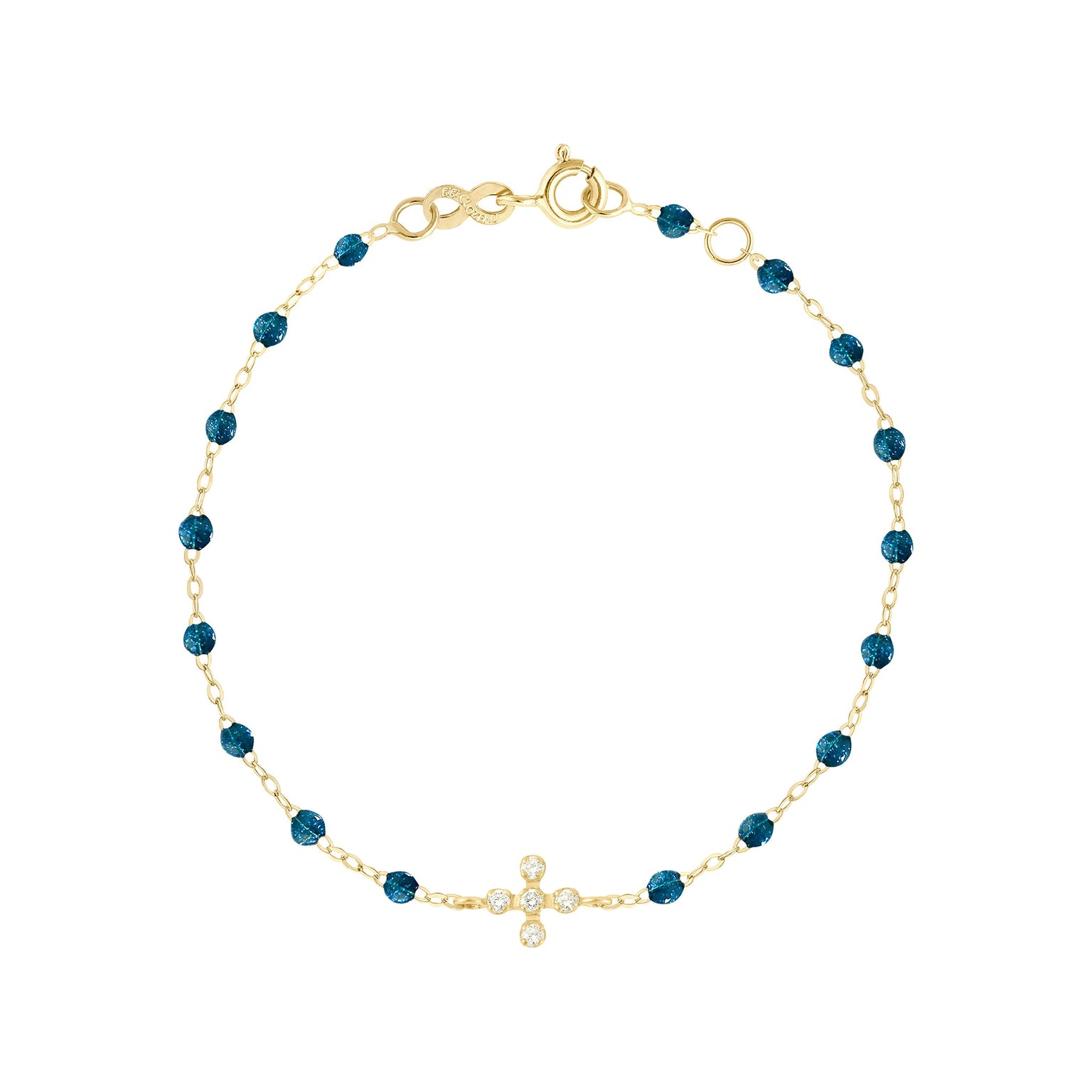 Gigi Clozeau - Bracelet jungle Spark diamants, or jaune, 17 cm