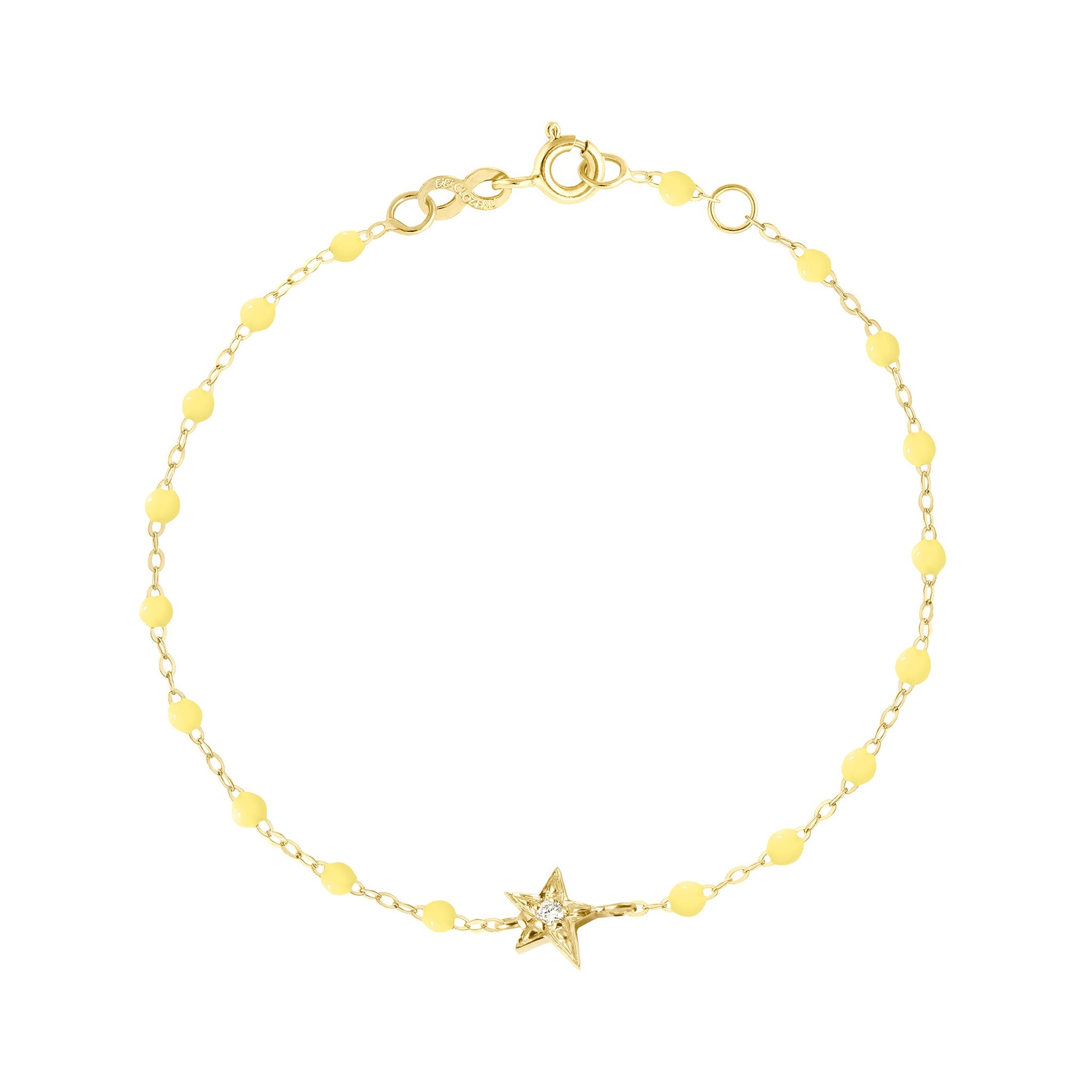 Gigi Clozeau - Bracelet mimosa Etoile, Diamant, or jaune, 17 cm