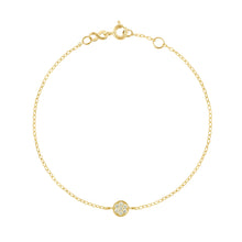 Gigi Clozeau - Bracelet Pure Gigi Puce, diamants, or jaune, 17 cm