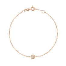 Gigi Clozeau - Bracelet Pure Gigi Puce, diamants, or rose, 17 cm