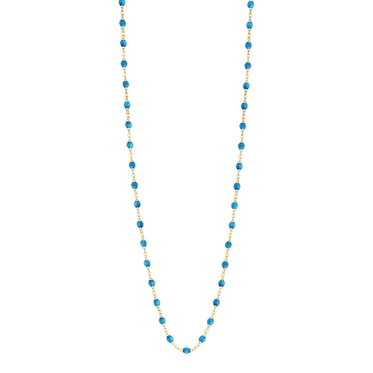 Gigi Clozeau - Collier azur Classique Gigi, or jaune, 86 cm