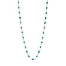 Gigi Clozeau - Collier azur Classique Gigi, or rose, 50 cm