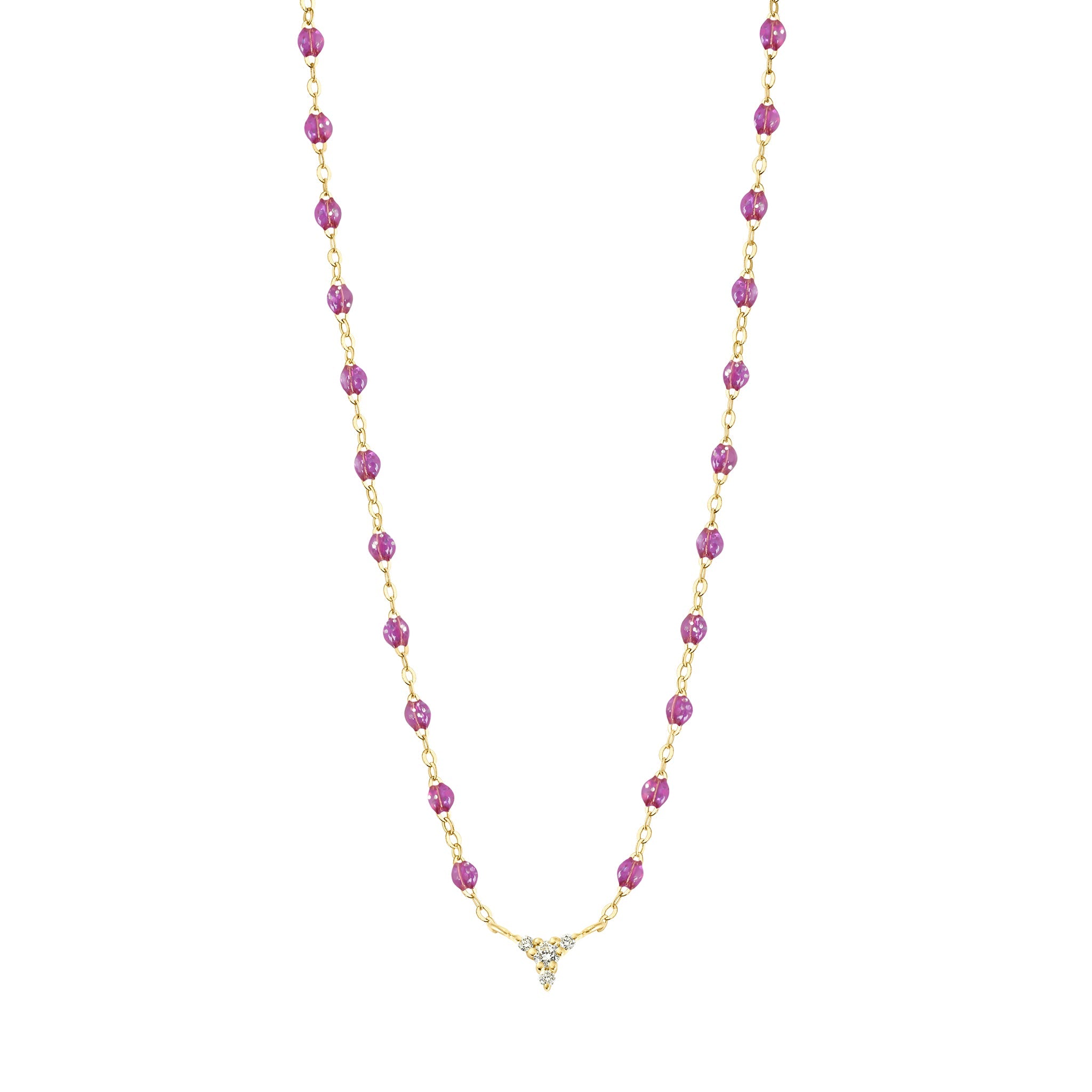 Gigi Clozeau - Collier galaxy petit Komos, diamants, or jaune, 42 cm
