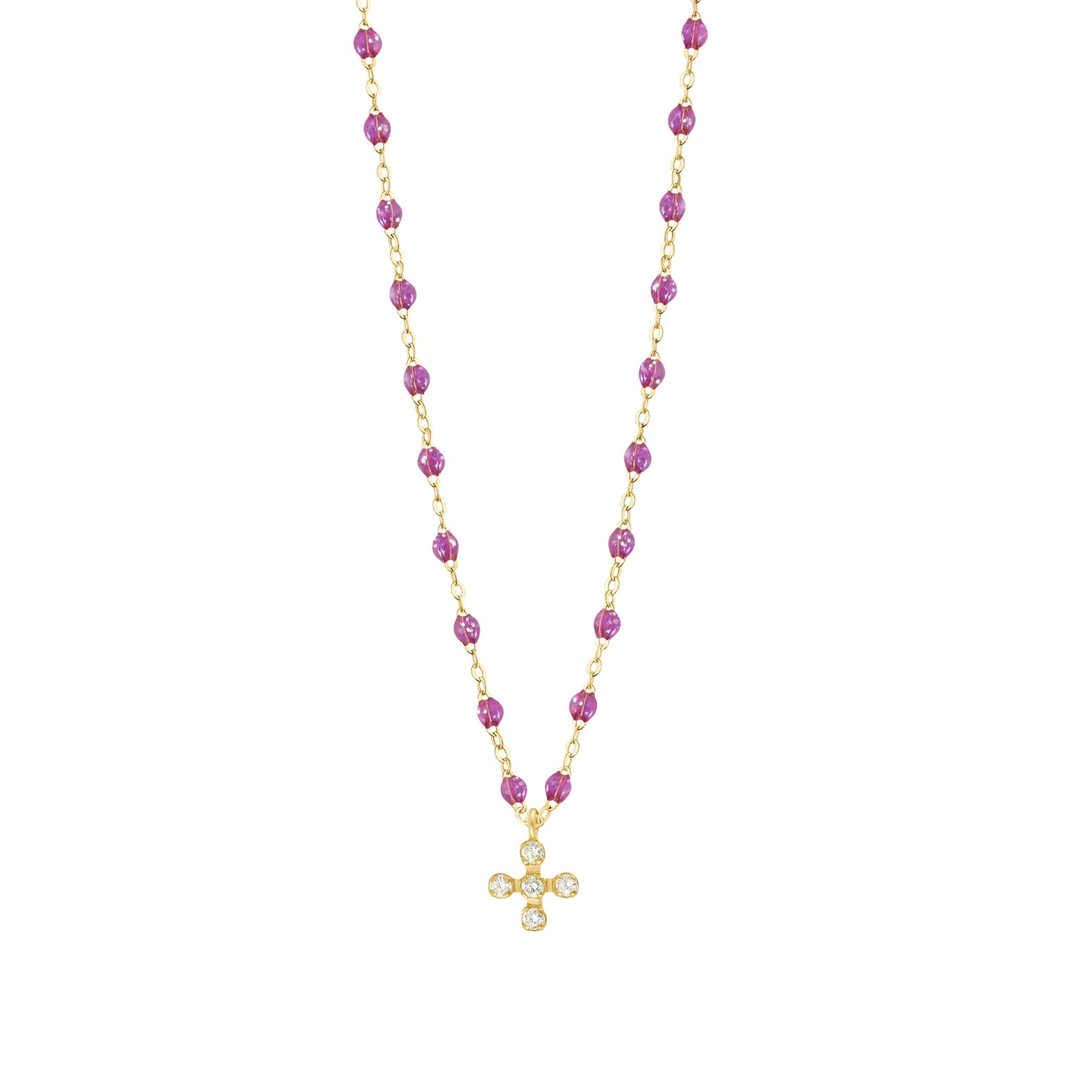 Gigi Clozeau - Collier galaxy Spark diamants, or jaune, 42 cm
