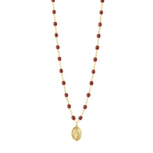 Gigi Clozeau - Collier moka Madone, or jaune, 42 cm
