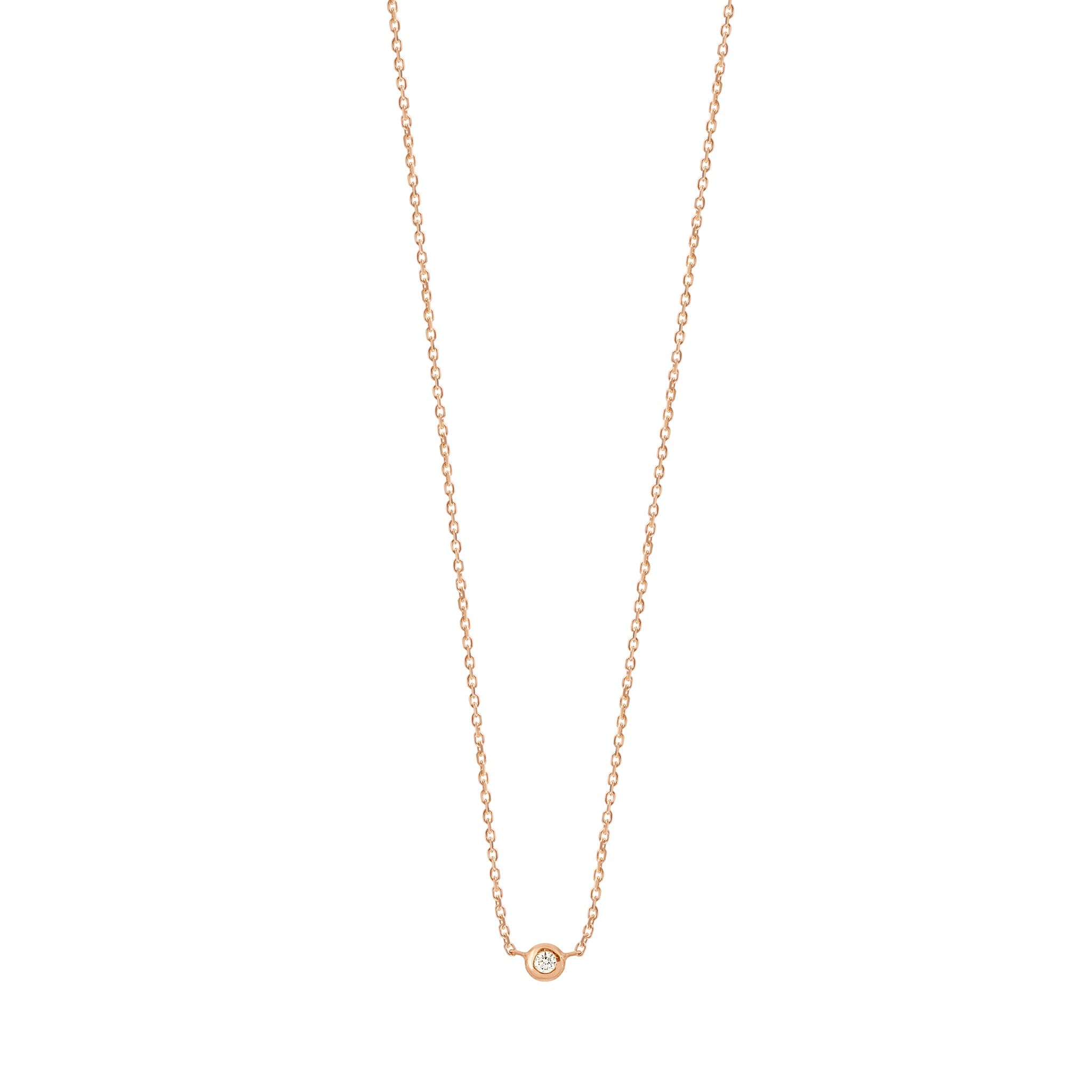 Gigi Clozeau - Collier Pure Gigi Dot, or blanc, diamant, 40 cm