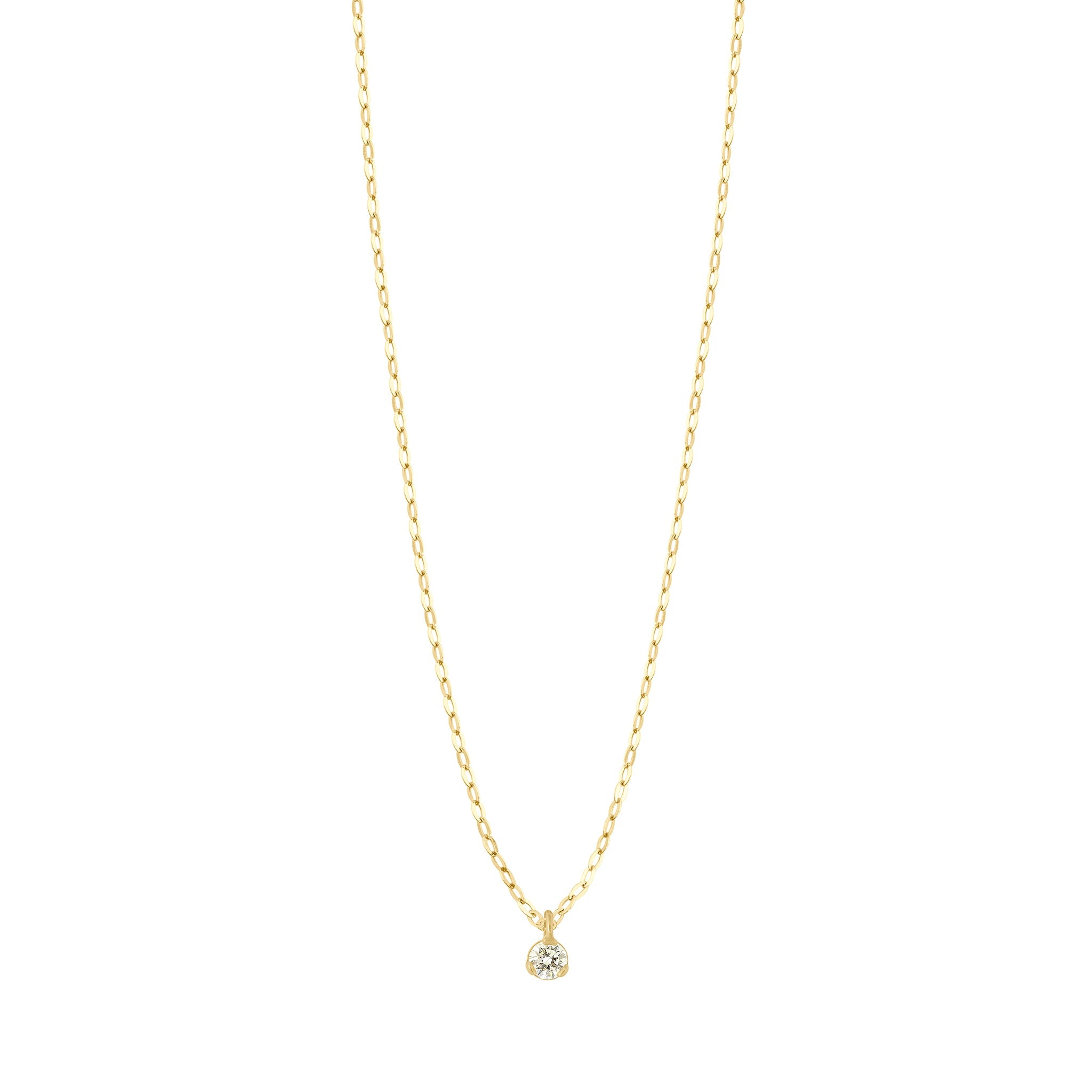 Gigi Clozeau - Collier Pure Gigi Suprême, or jaune, 1 diamant, 42 cm