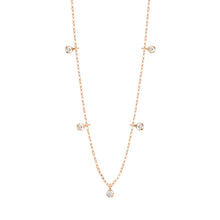 Gigi Clozeau - Collier Pure Gigi Suprême, or rose, 5 diamants, 45 cm