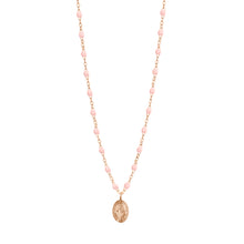Gigi Clozeau - Collier rose bébé Madone, or rose, 42 cm 