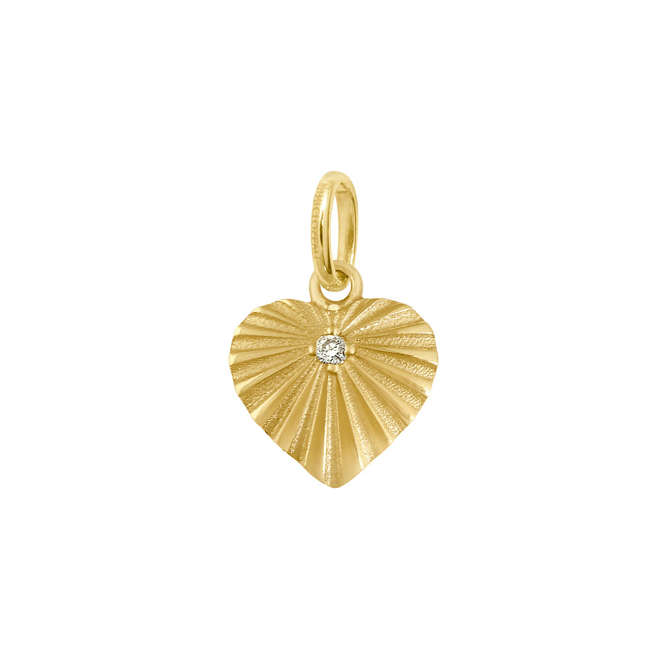 Heart Lumière Diamond Pendant, Yellow Gold – Gigi Clozeau