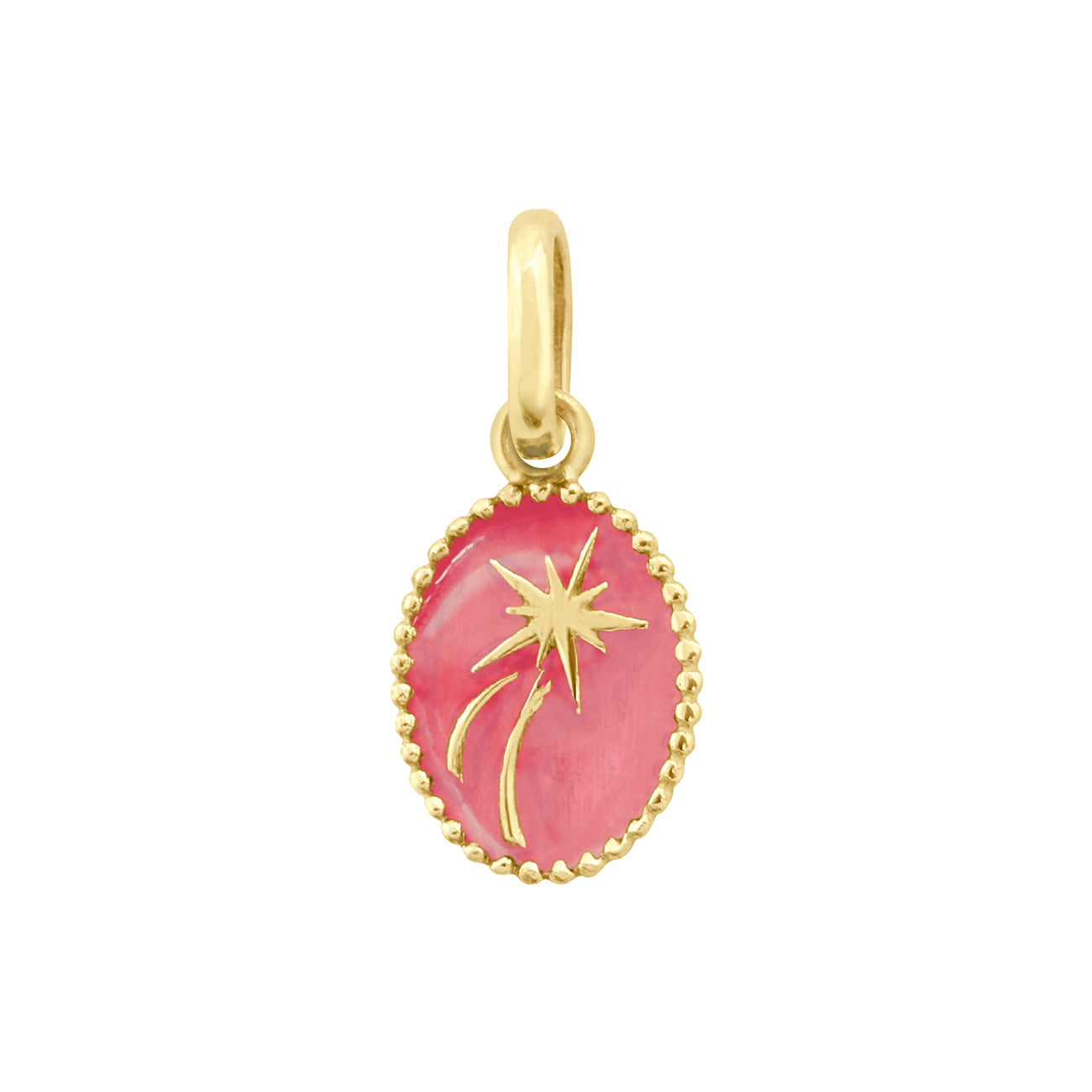 Gigi Clozeau - Shooting Star Pendant, Pink, Yellow Gold