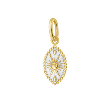 Gigi Clozeau - Pendentif Karma résine blanche, or jaune, 42 cm