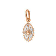 Gigi Clozeau - Pendentif Karma résine blanche, or rose, 42 cm