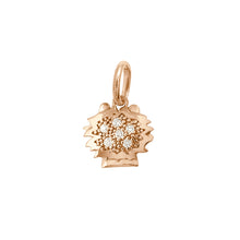 Gigi Clozeau - Pendentif Lion, or rose, diamants