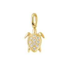 Gigi Clozeau - Pendentif Tortue, diamants, or jaune