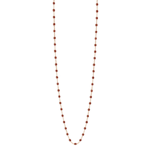 Gigi Clozeau - Sautoir moka Classique Gigi, or rose, 86 cm