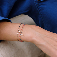 Gigi Clozeau - Bracelet corail Soleil, or rose, 17 cm