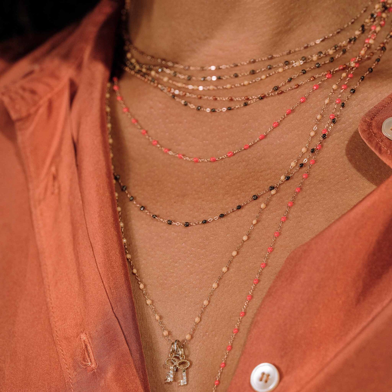 Gigi Clozeau - Pendentif Clé, diamants, or jaune