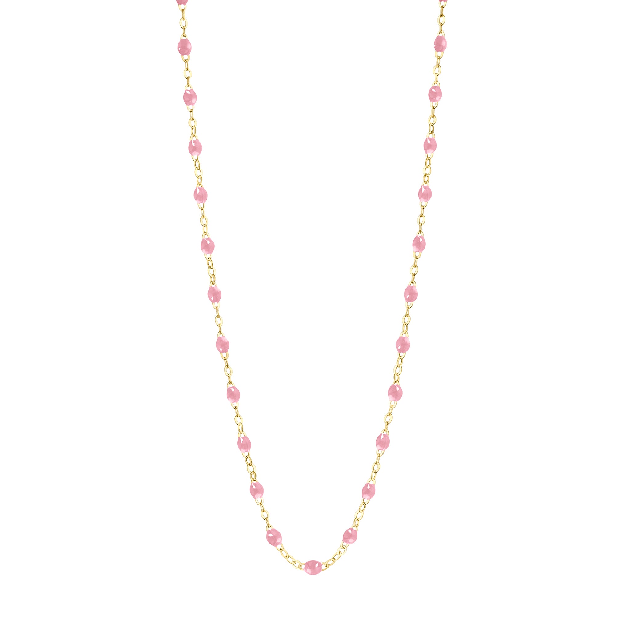 Gigi Clozeau - Collier fuchsia Classique Gigi, or jaune, 50 cm