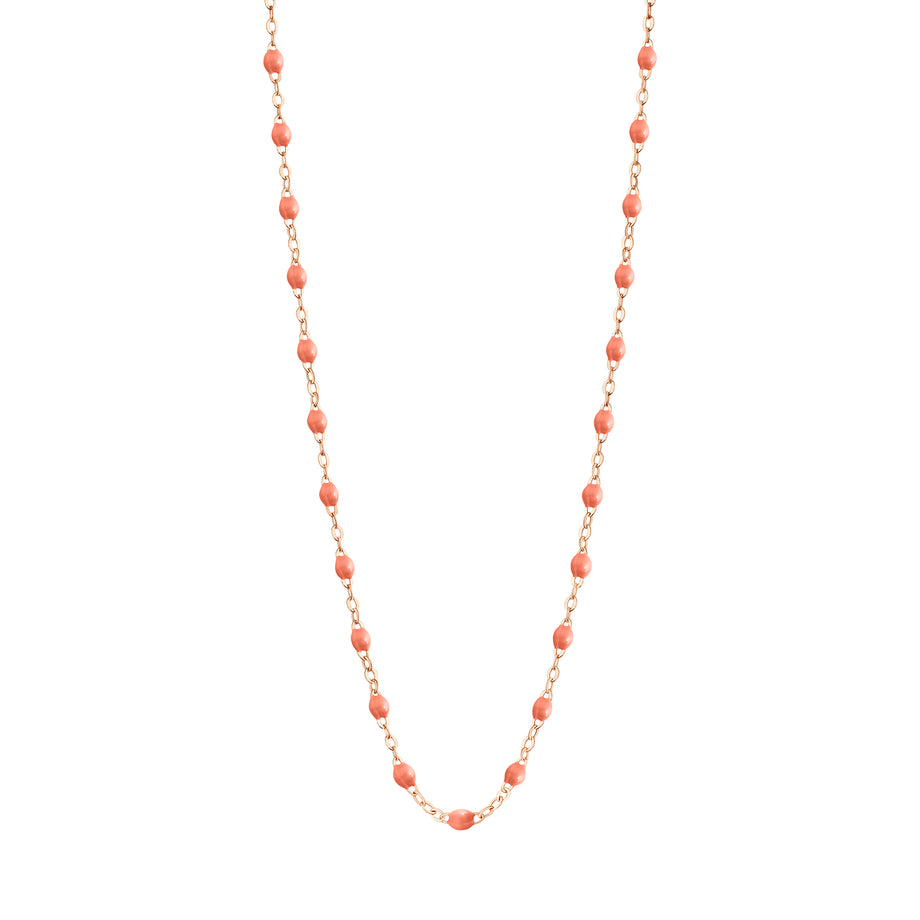 Gigi Clozeau - Collier saumon Classique Gigi, or rose, 42 cm