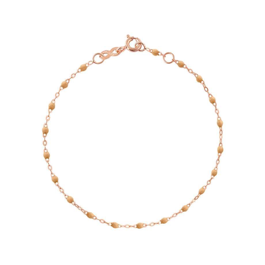 Gigi Clozeau - Bracelet nude Classique Gigi, or rose, 17 cm