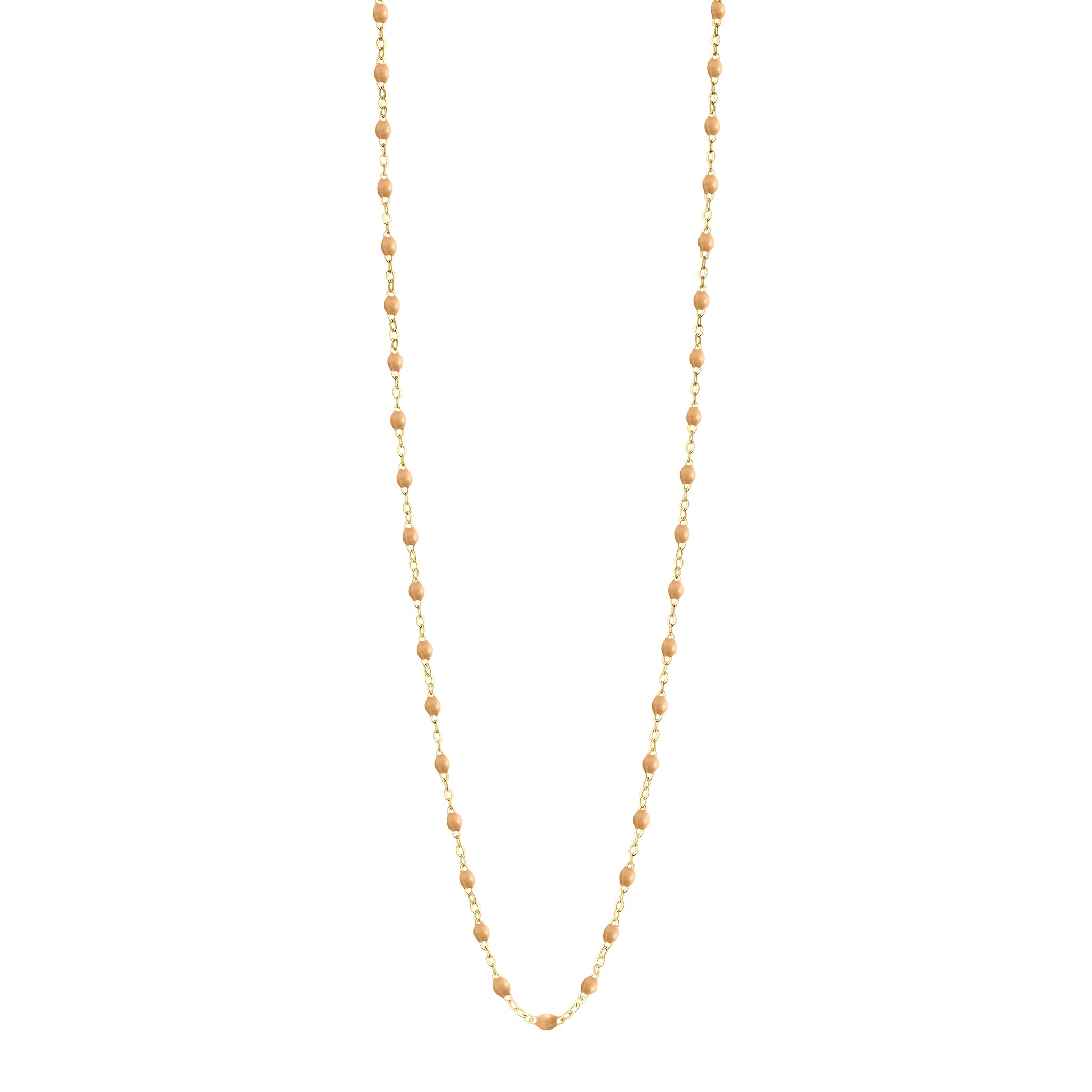 Gigi Clozeau - Sautoir nude Classique Gigi, or jaune, 60 cm