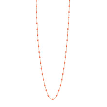 Gigi Clozeau - Sautoir saumon Classique Gigi, or rose, 60 cm