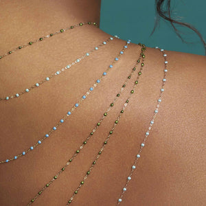 Gigi Clozeau - Collier scarabée Classique Gigi, or rose, 60 cm
